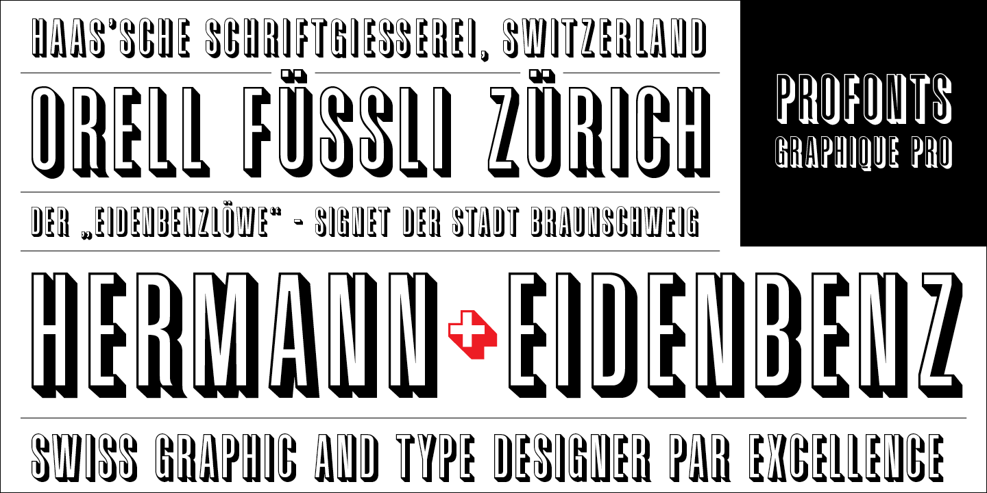 Шрифт Graphique Pro